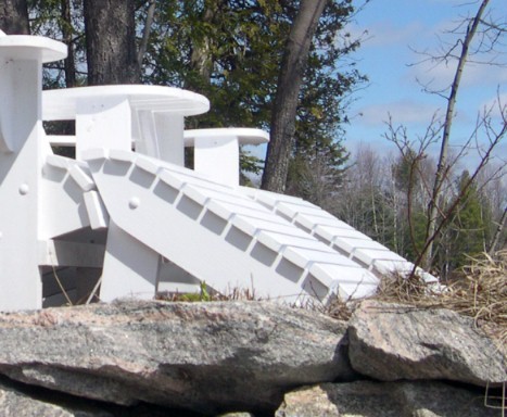 how to build adirondack chair footrest